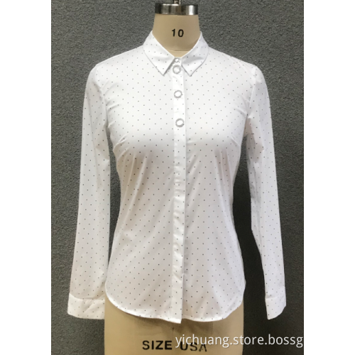 Women's woven long shirt